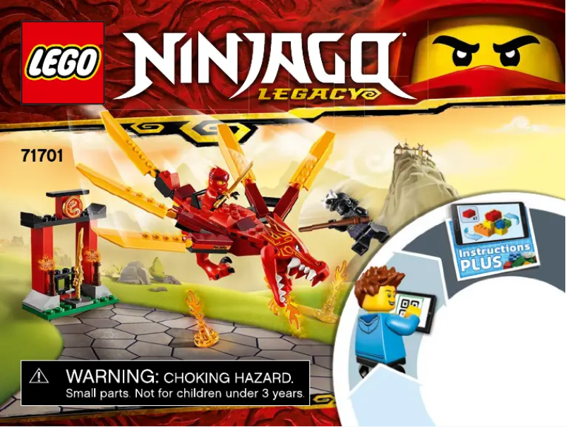 First page image of the manual for Ninjago 71701