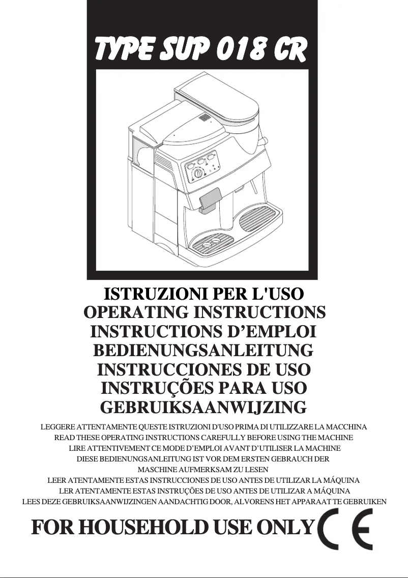 Página 1 del manual Manual de usuario Philips Saeco Cafe Crema