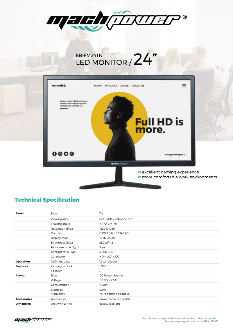 Image de la première page du manuel de l'appareil EB-FM24TN