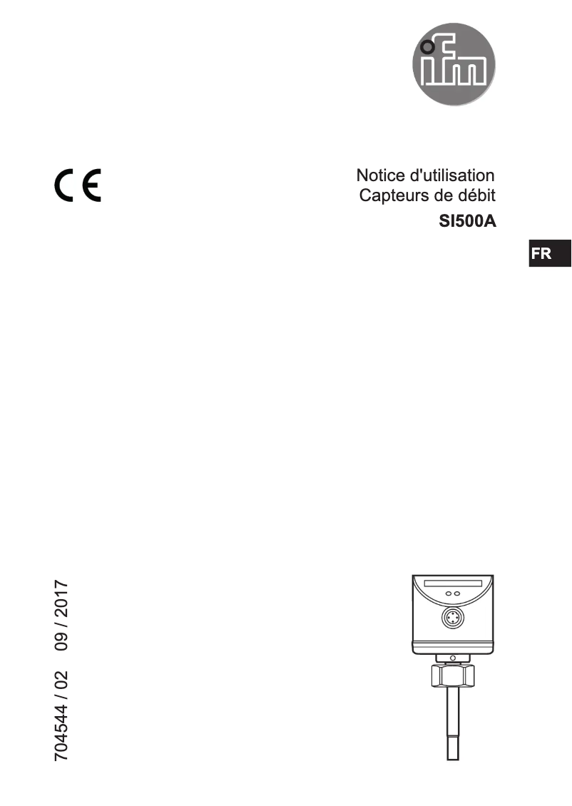 Page n°1 - Manuel utilisateur IFM SI500A