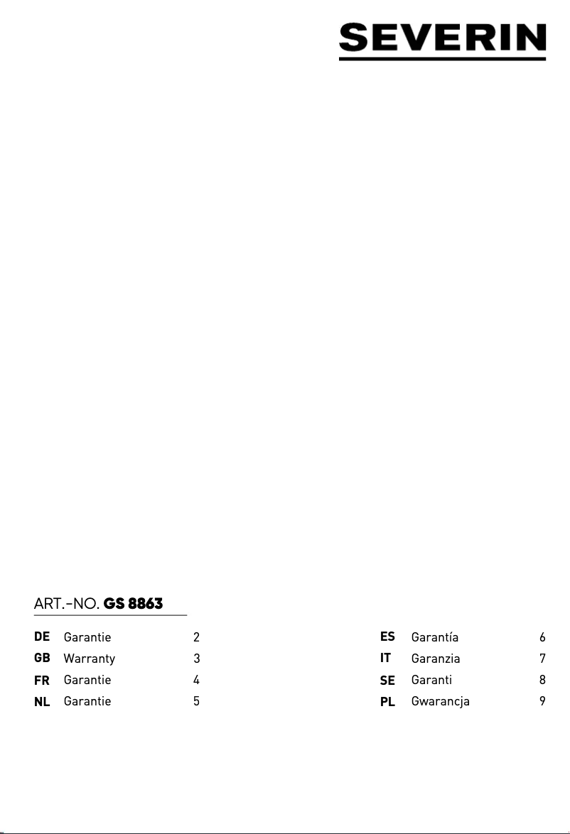 Image de la première page du manuel de l'appareil GS 8863