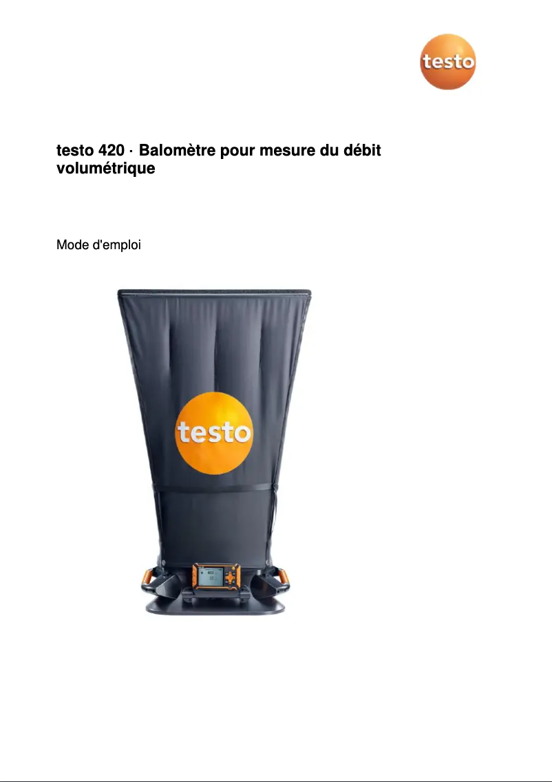 Image de la première page du manuel de l'appareil 420