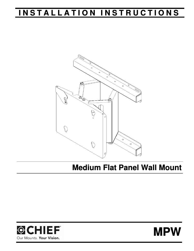Page n°1 - Manuel utilisateur Chief MPW6000B