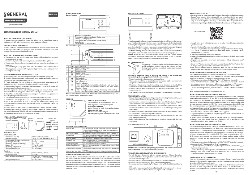 Image de la première page du manuel de l'appareil HT330S