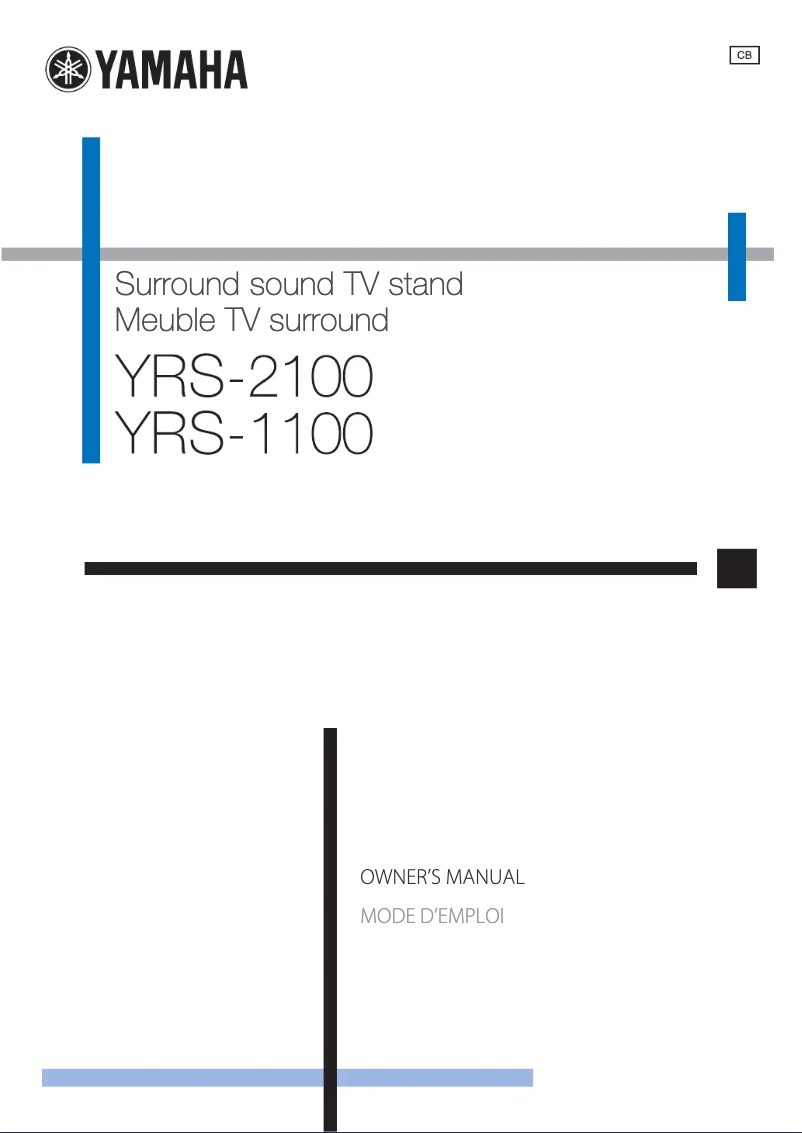 Page 1 de la notice Manuel utilisateur Yamaha YRS-2100