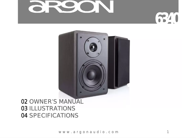 Página 1 del manual Manual de usuario Argon 6340