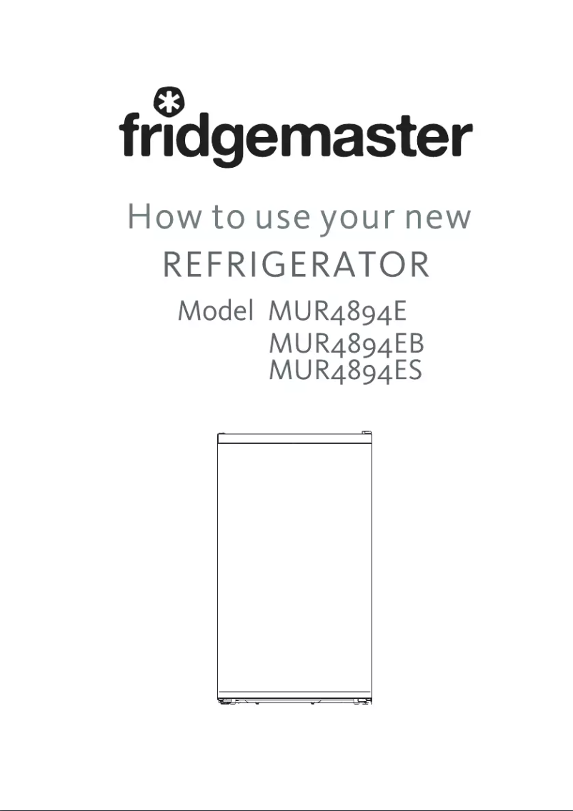Page n°1 - Manuel utilisateur Fridgemaster MUR4894EB