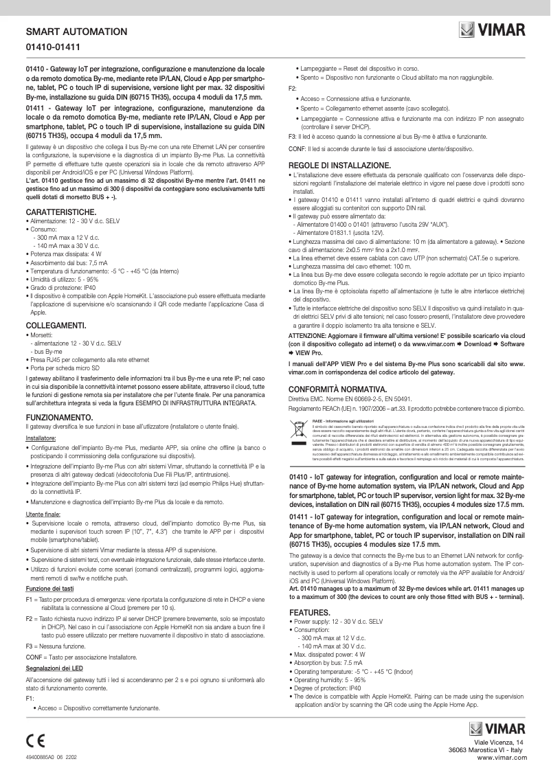 Image de la première page du manuel de l'appareil 01410