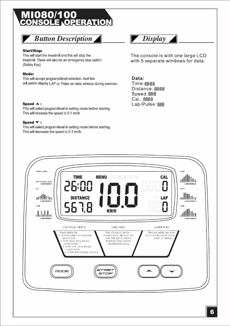 Page 1 de la notice Manuel utilisateur StrengthMaster MI080