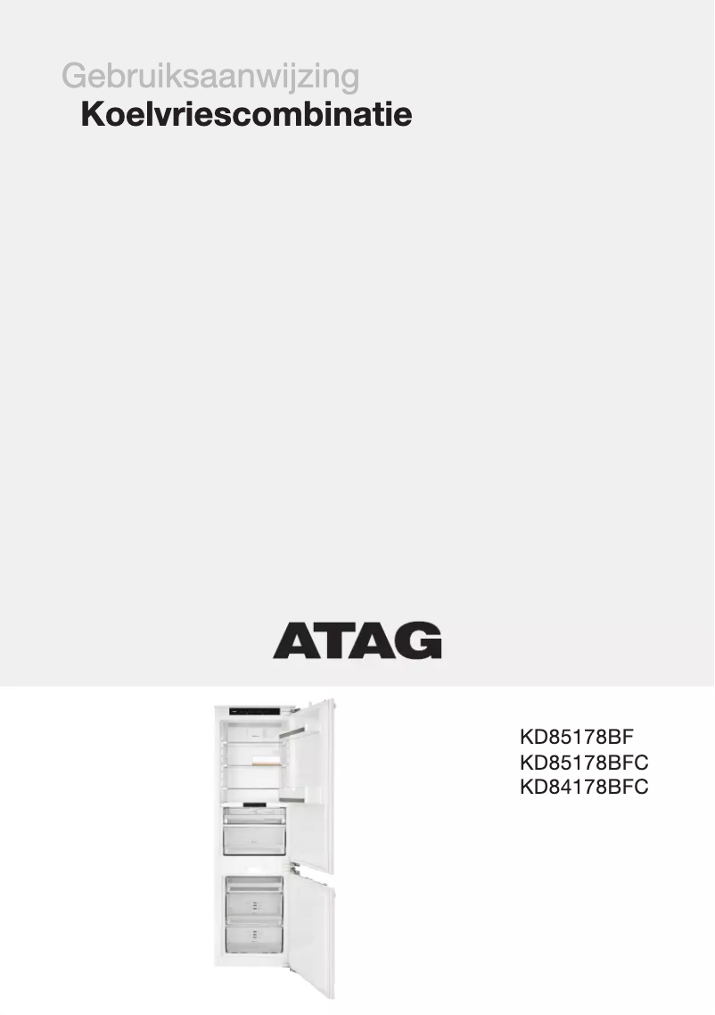 Page n°1 - Manuel utilisateur Atag KD85178BF