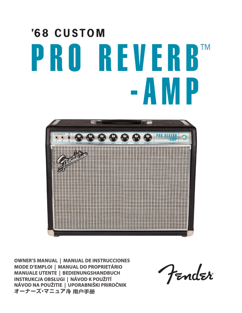 Página 1 del manual Manual de usuario Fender '68 Custom Pro Reverb