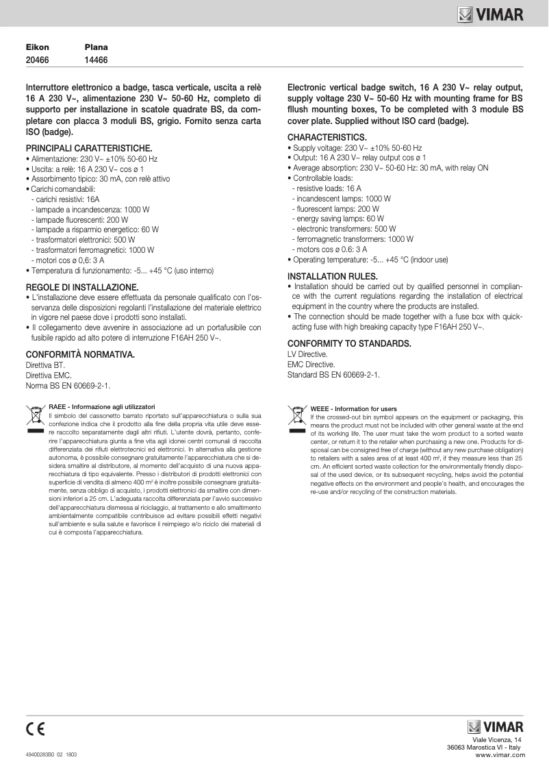 Image de la première page du manuel de l'appareil 20466.N