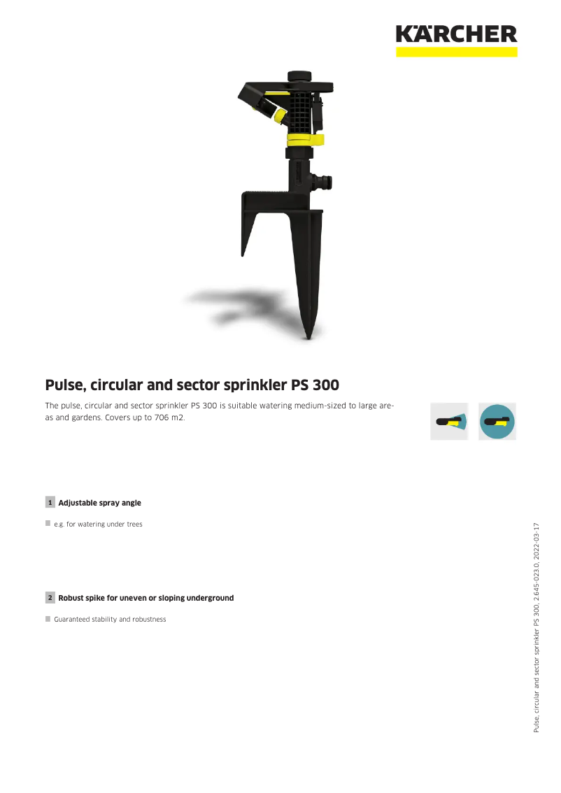 Image de la première page du manuel de l'appareil PS 300