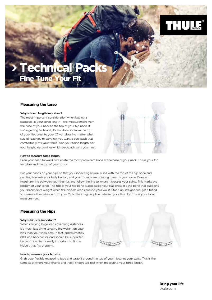 Page n°1 - Manuel utilisateur Thule Capstone 40L
