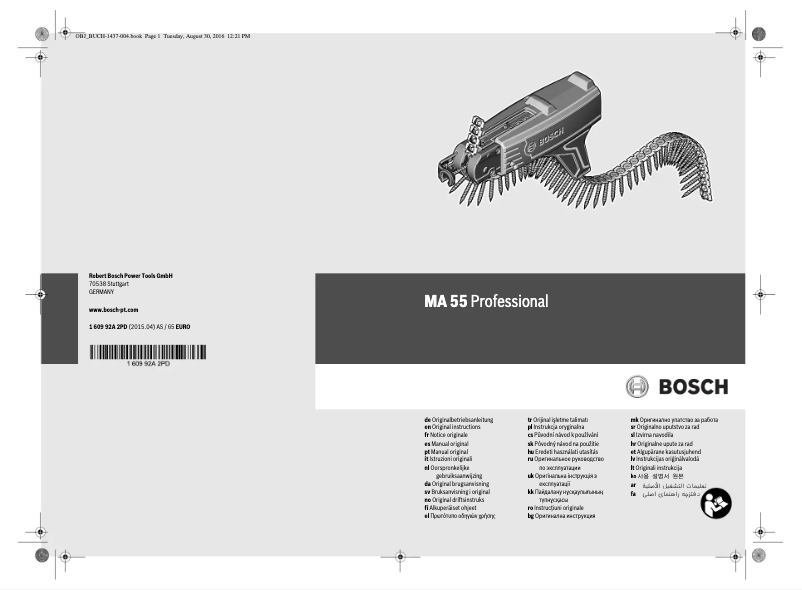 Page 1 de la notice Manuel utilisateur Bosch MA 55 Professional