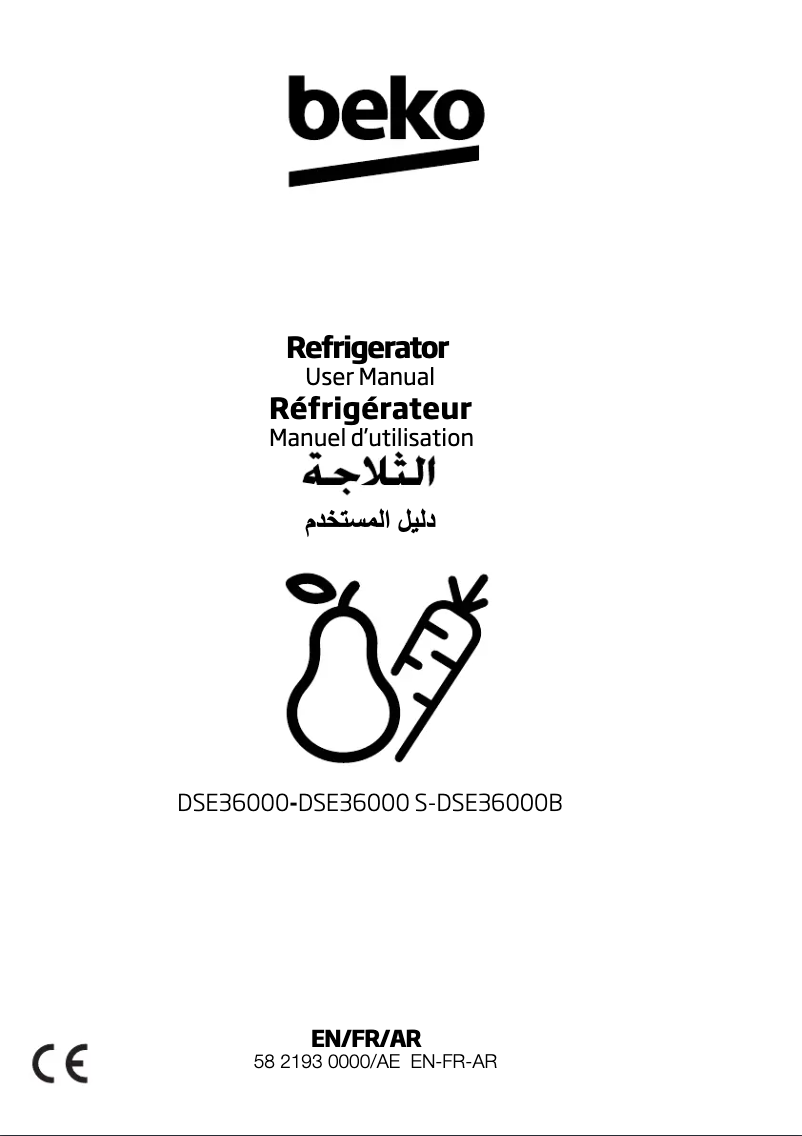 Image de la première page du manuel de l'appareil DSE36000B