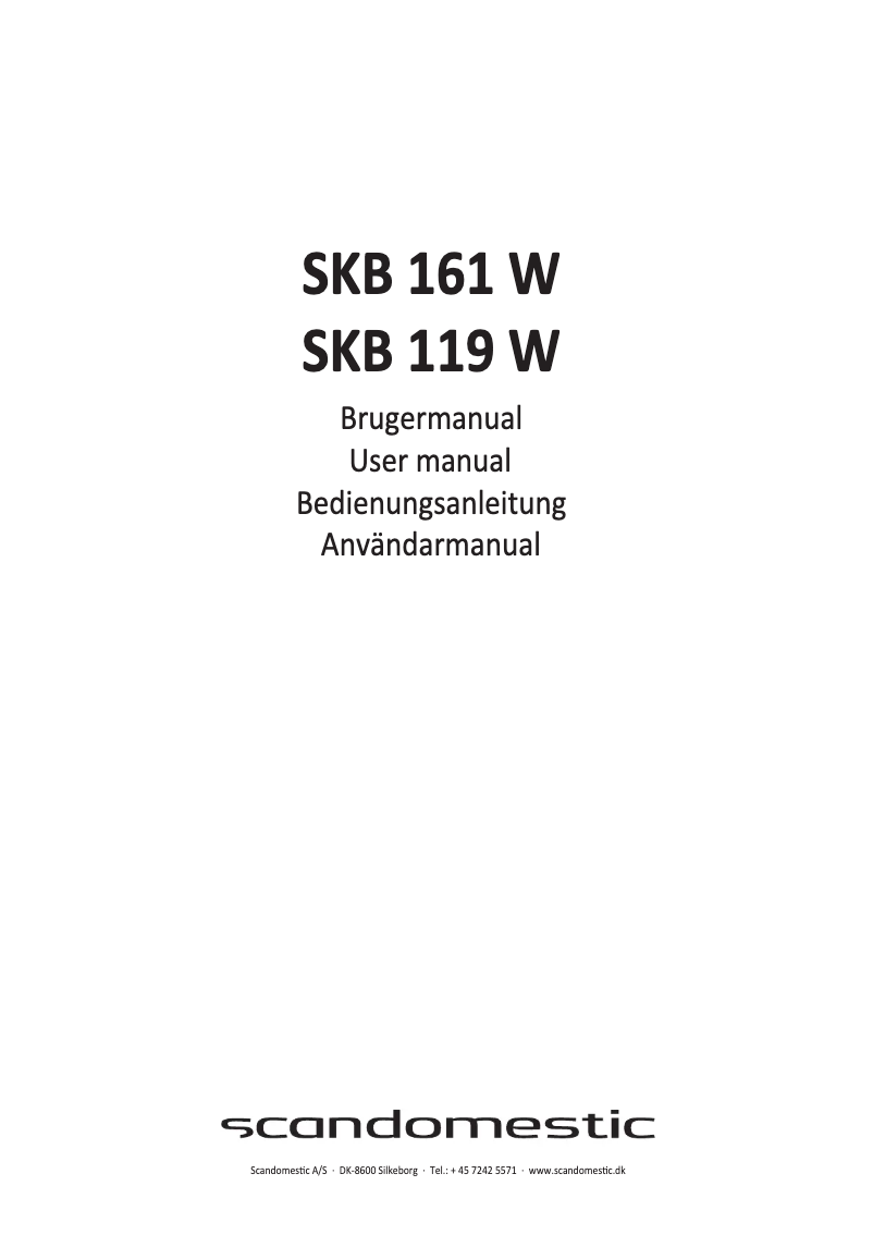Image de la première page du manuel de l'appareil SKB 119 W