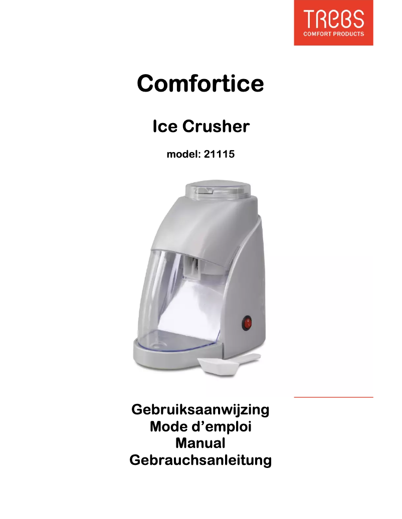 Page 1 de la notice Manuel utilisateur Trebs Ice Crusher 21115