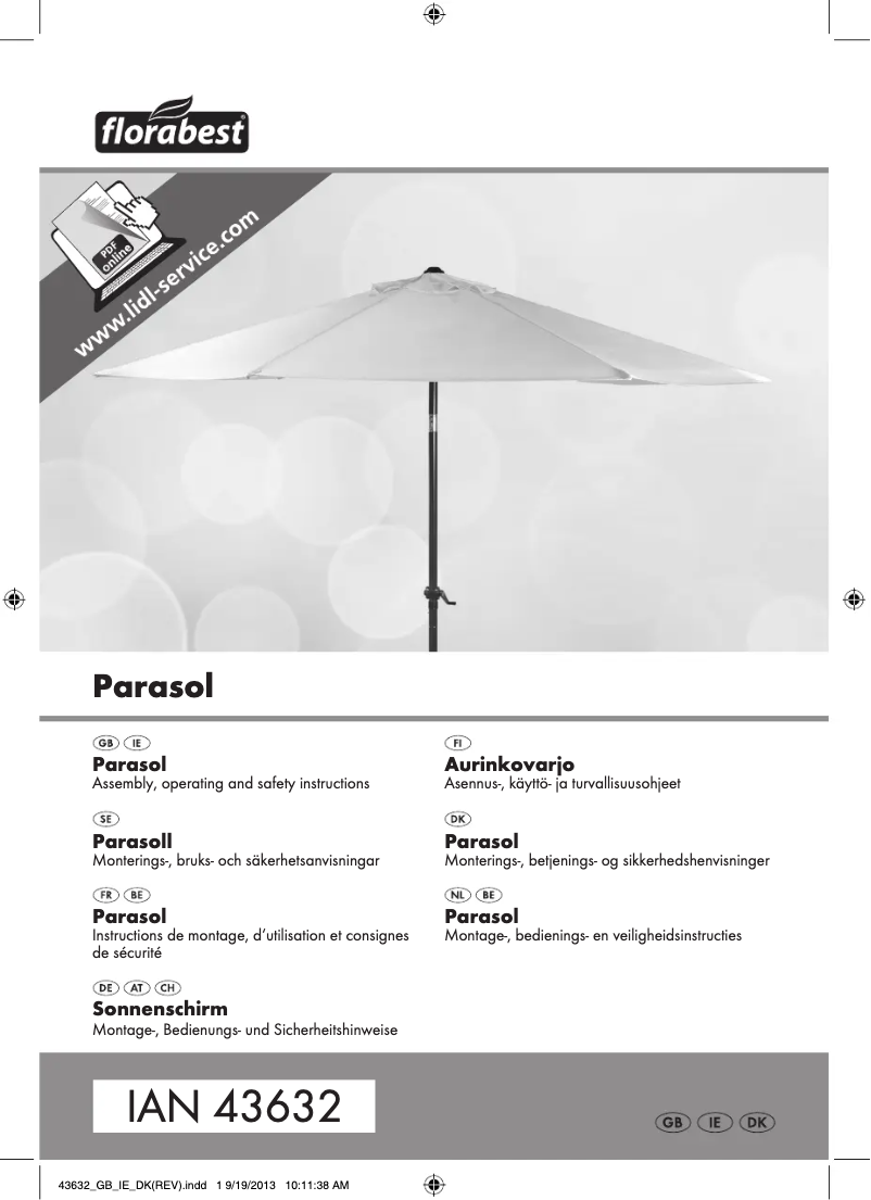 Image de la première page du manuel de l'appareil IAN 43632