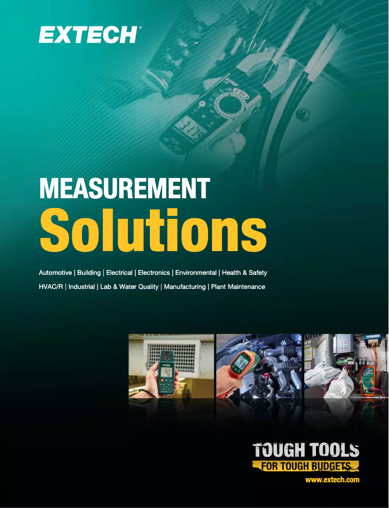 Page 1 de la notice Brochure Extech 45118