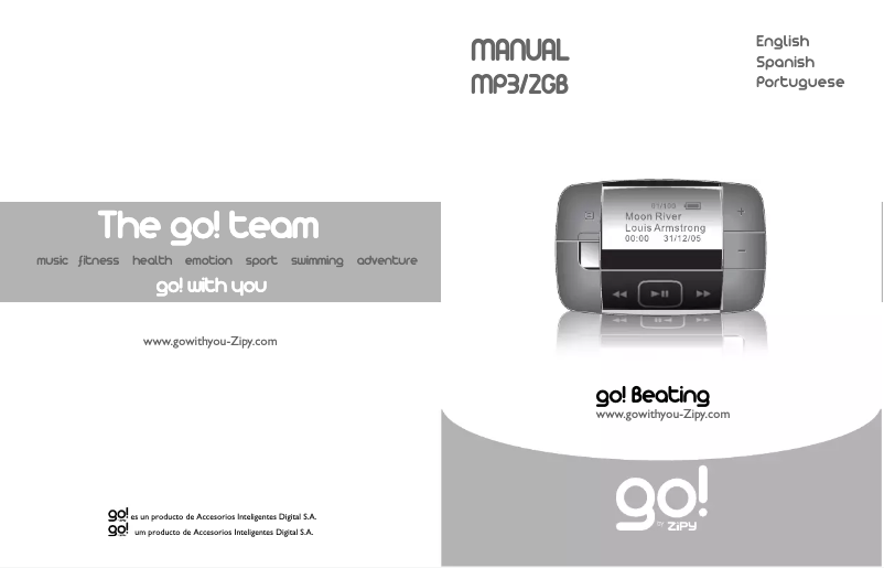 Page 1 de la notice Manuel utilisateur Zipy GO Beating