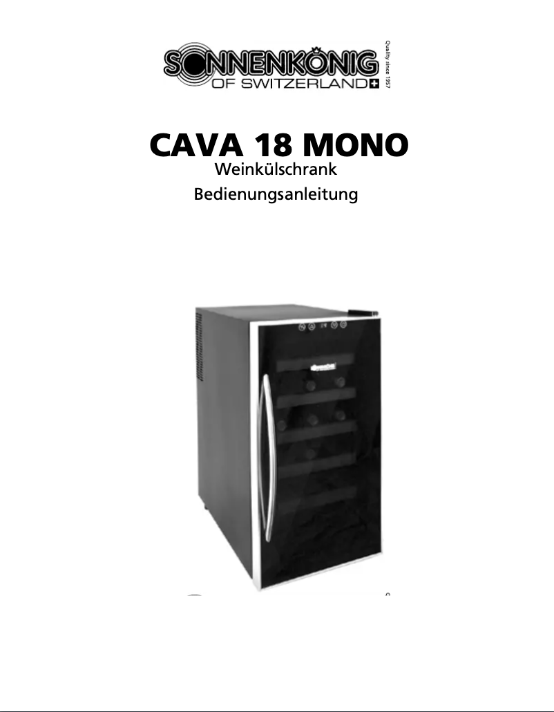 Página 1 del manual Manual de usuario Sonnenkönig 18 Mono