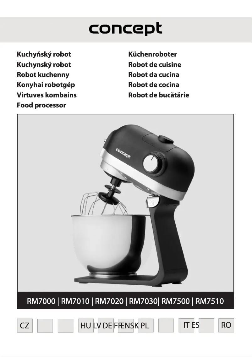 Image de la première page du manuel de l'appareil RM7510