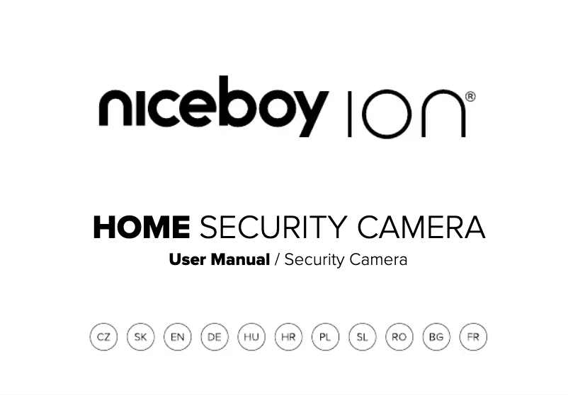 Image de la première page du manuel de l'appareil ION Home Security Camera