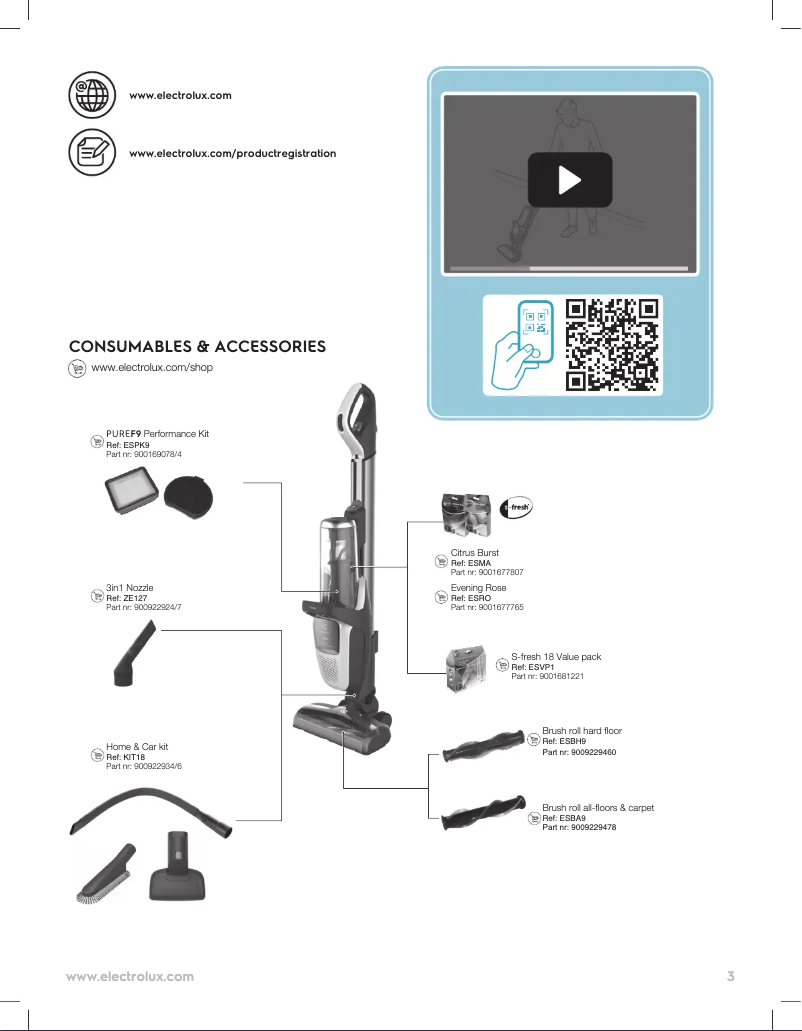 Page n°1 - Manuel utilisateur Electrolux HUB PF91-4ST
