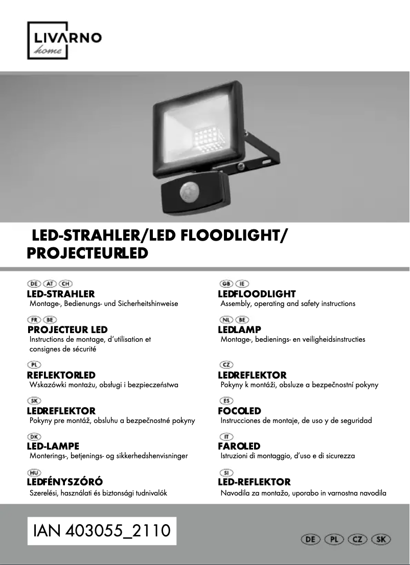 Page 1 de la notice Manuel utilisateur Livarno Lux IAN 365098