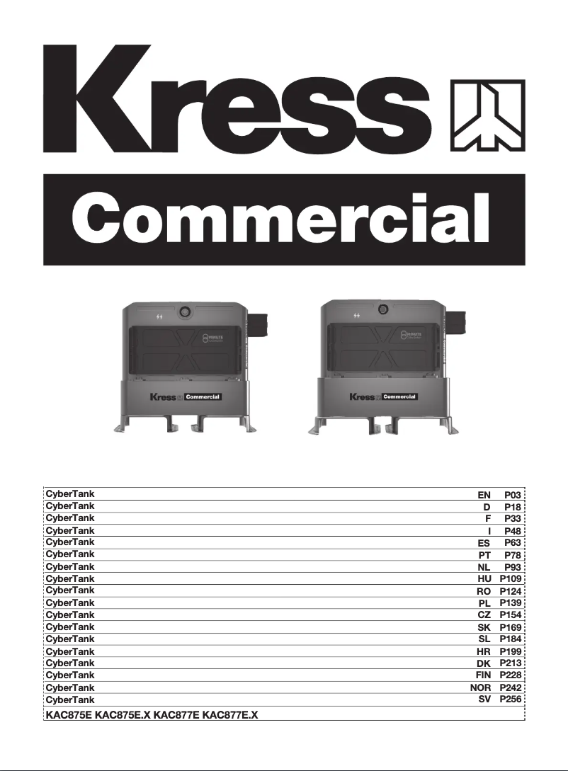 Page 1 de la notice Manuel utilisateur Kress KAC877E