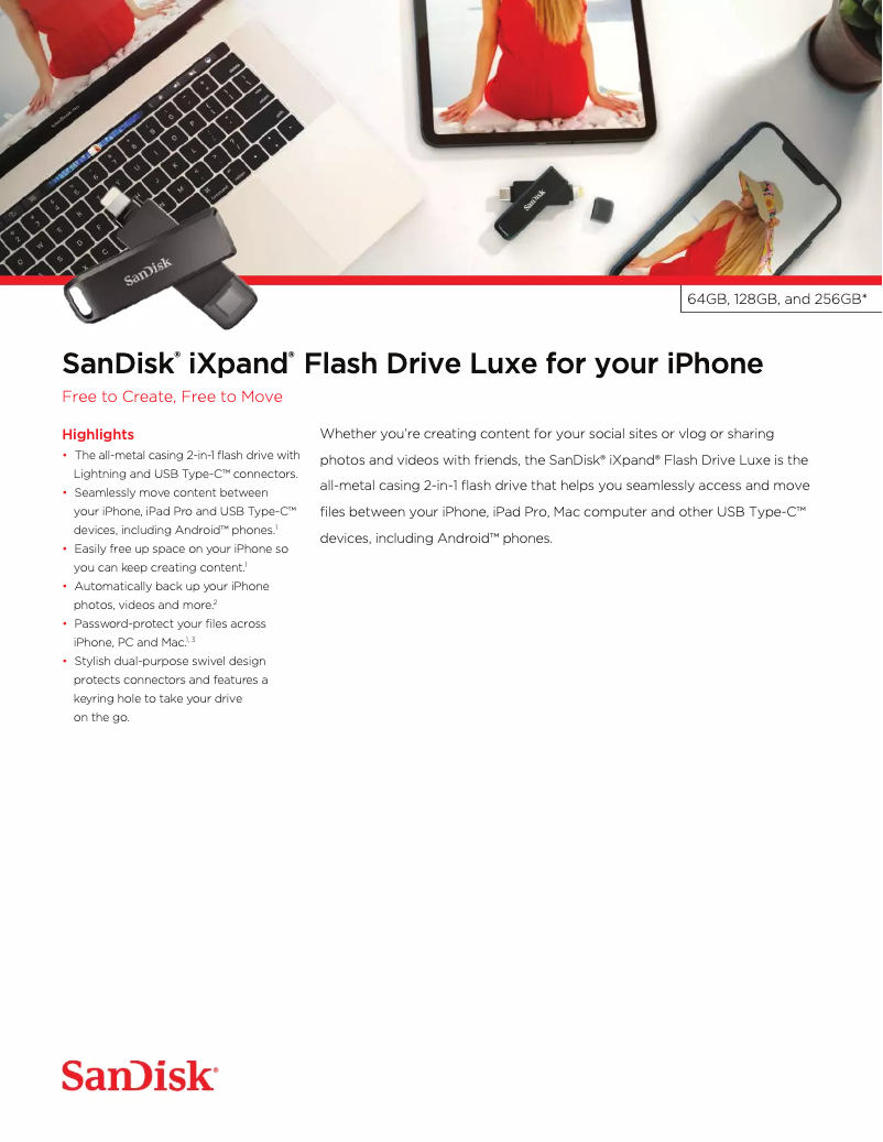 Image de la première page du manuel de l'appareil iXpand Luxe