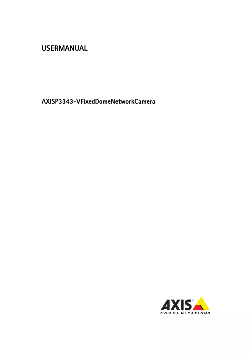 Image de la première page du manuel de l'appareil P3343