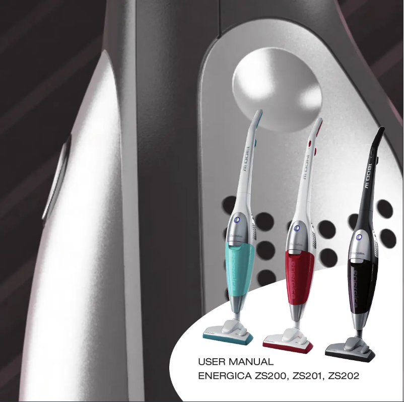 Page n°1 - Manuel utilisateur Electrolux Energica ZS202