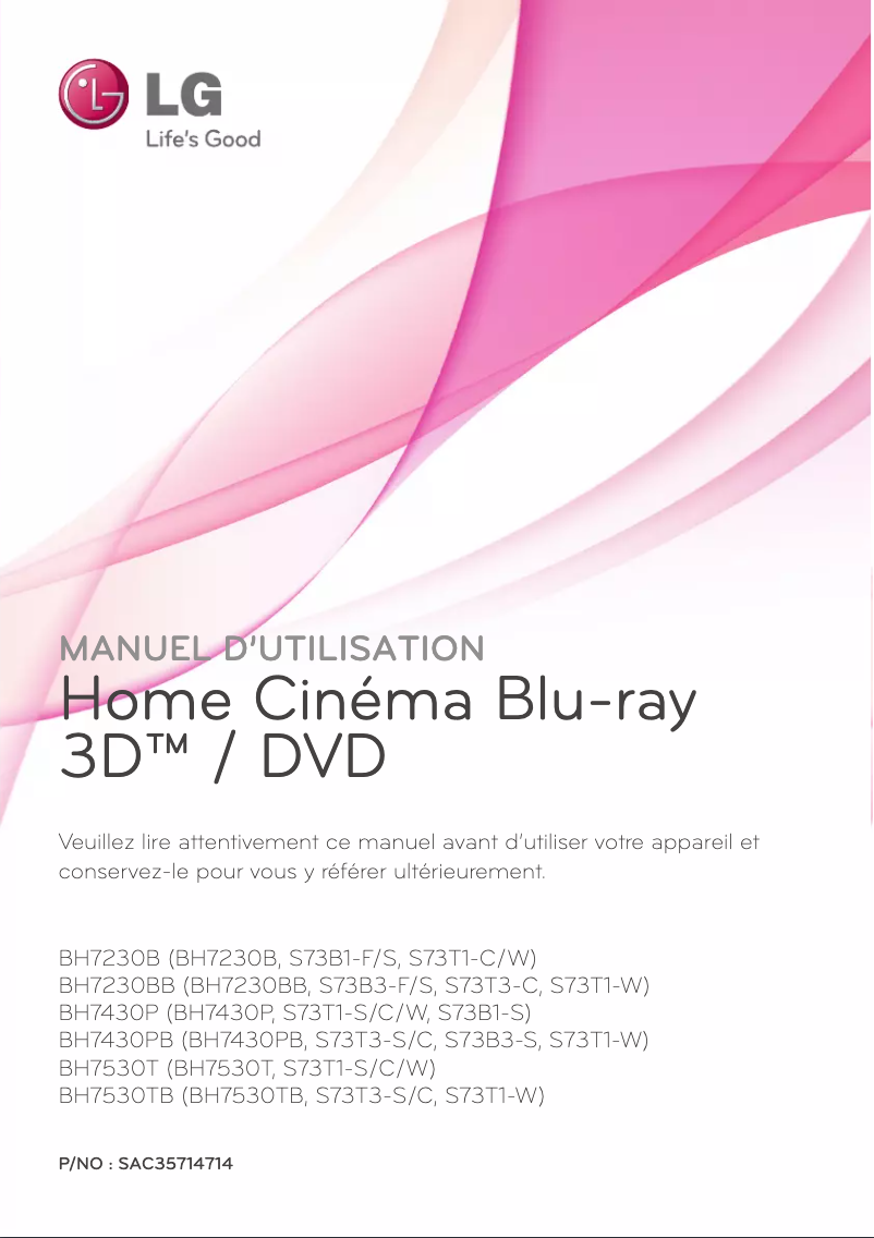 Image de la première page du manuel de l'appareil BH7230B