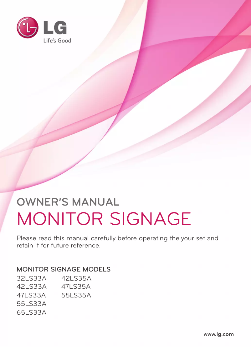 Page 1 de la notice Manuel utilisateur LG ST-471T
