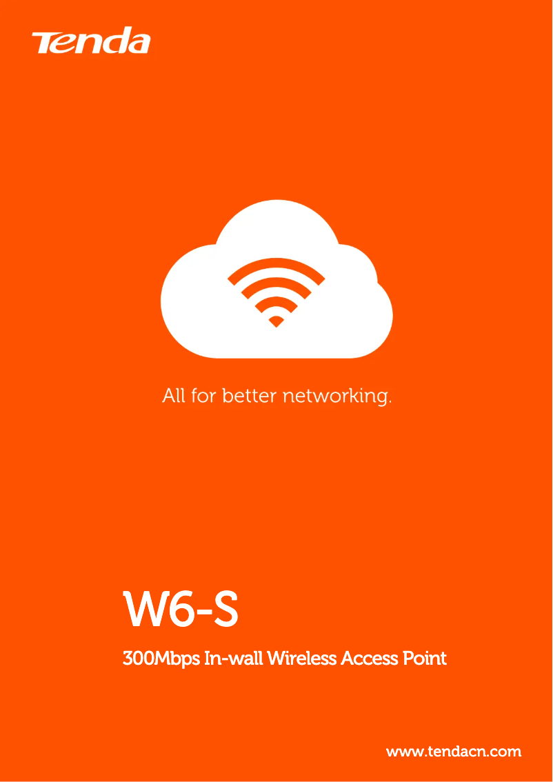 Image de la première page du manuel de l'appareil W6-S