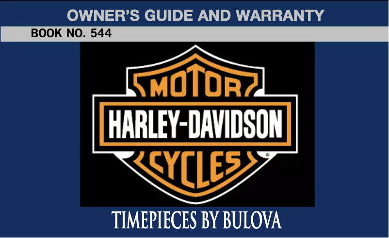 Image de la première page du manuel de l'appareil Harley-Davidson 76A158